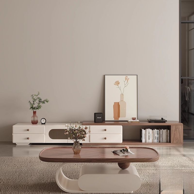Interior Design Tv Room - Innen-Wohnzimmer-TV-Schrank, weiß, nordischer TV-Schrank, Designer-Fernseher, Mobili