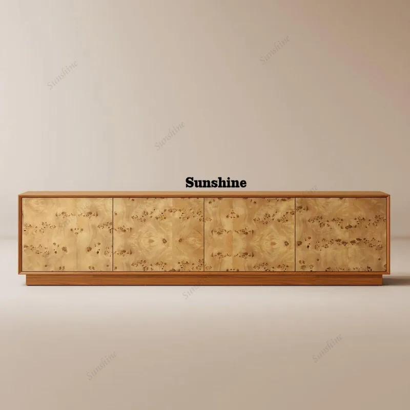 Interior Design Tv Room - Design-TV-Ständer aus Holz, Ästhetische Moderne Akzent-Dekoration,
