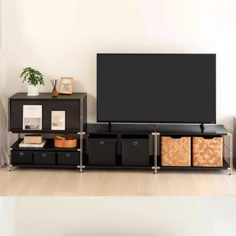 Interior Design Tv Room - Luxus-Aufbewahrungs-TV-Schrank für den Innenbereich, schwarze Bänke,