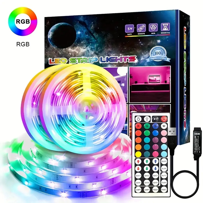 Interior Design Tv Room - 1-20 m RGB-LED-Lichtstreifen mit 44-Tasten-Fernbedienung und