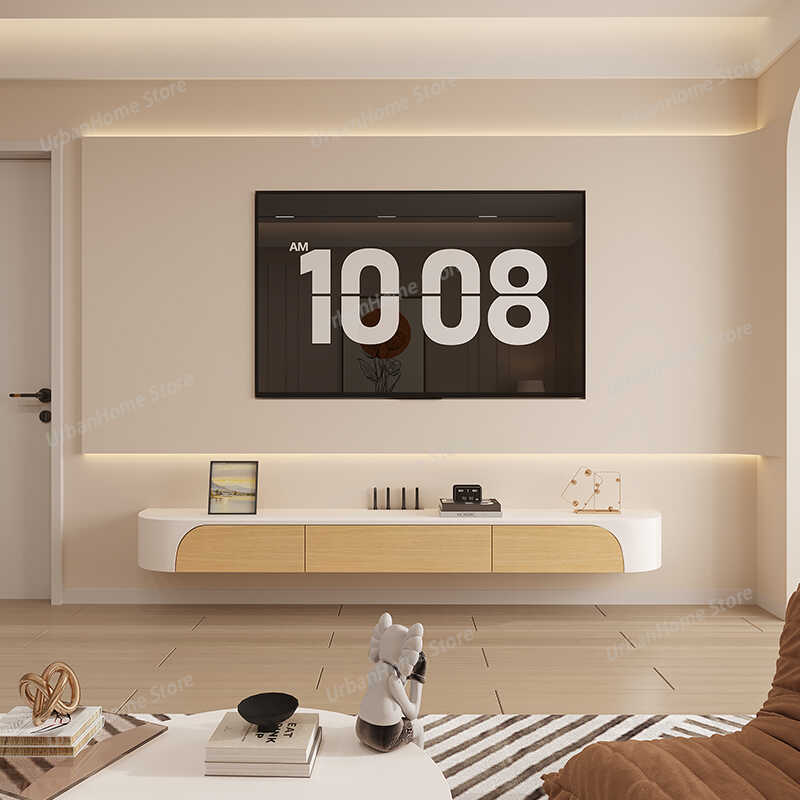 Interior Design Tv Room - Weißer TV-Schrank für Schlafzimmer, mobiles Design,
