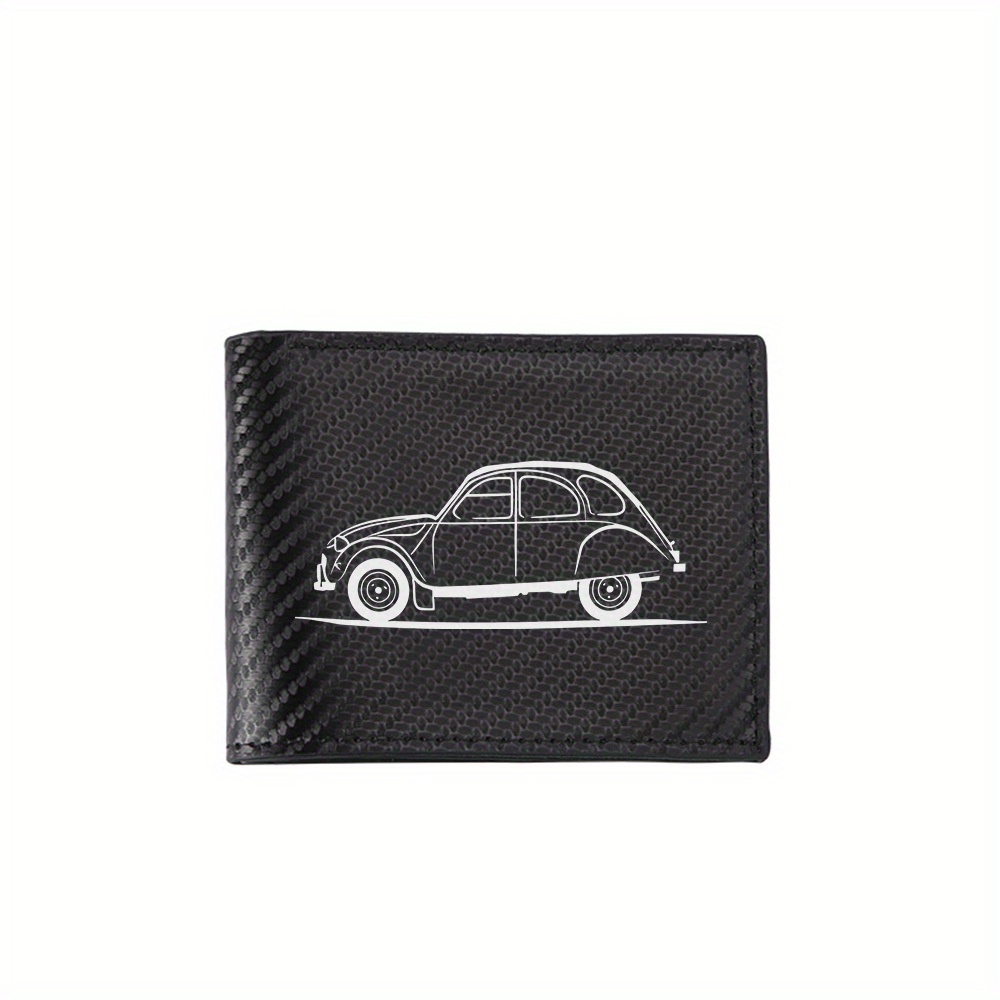 Interior Design Illustration - Klassisches Auto-Design, minimalistische Illustration, Herren-Geldbörsen, einfaches