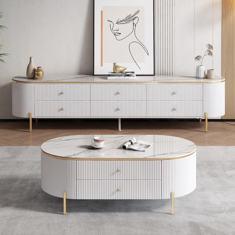 Interior Design Tv Room - Hochwertiges Modernes Luxus-TV-Möbel und Couchtisch-Set mit
