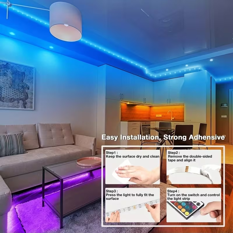 1-20 m RGB-LED-Lichtstreifen m – Interior Design Tv Room Bewertung und Preis