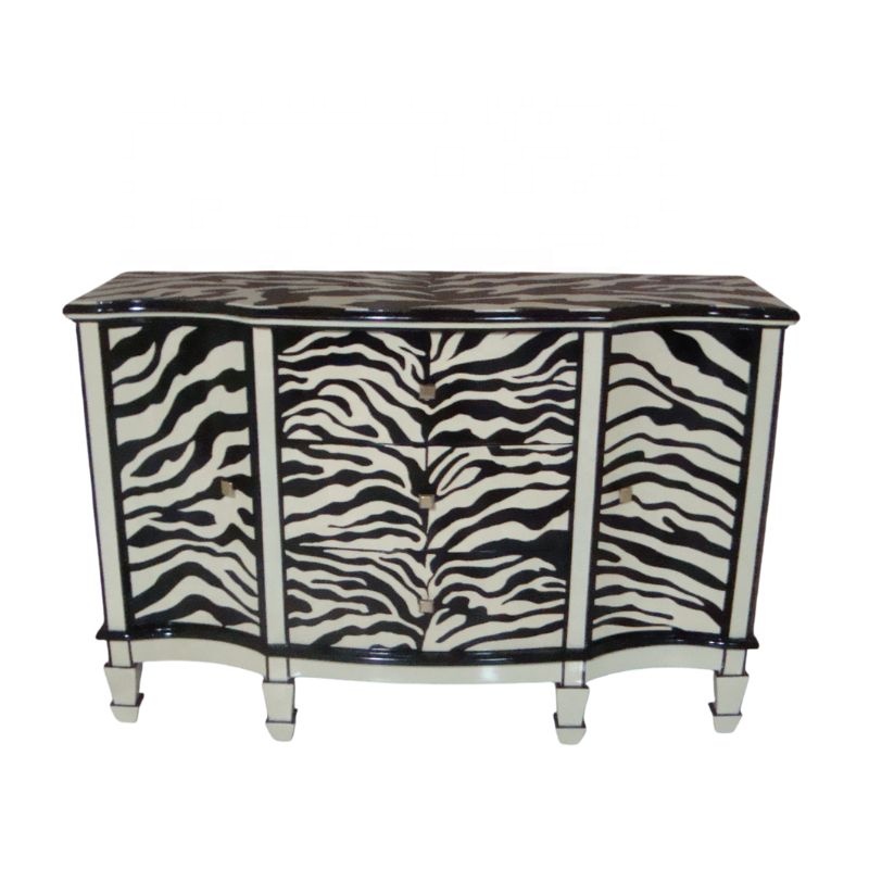 Zebra-Bemaltes Küchenschranksi – Interior Design Monochrome Bewertung und Preis