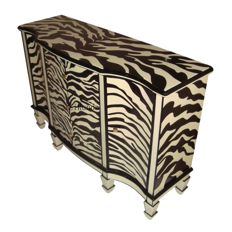 Zebra-Bemaltes Küchenschranksi – Interior Design Monochrome Bewertung und Preis
