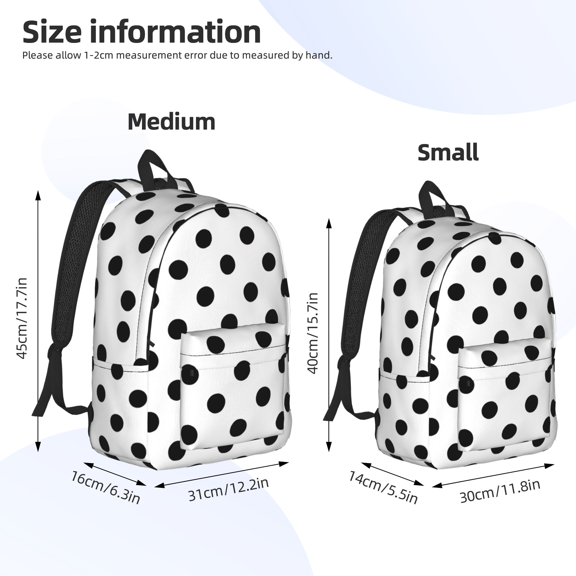 Einfarbiger Polka-Dot-Rucksack – Interior Design Monochrome Bewertung und Preis