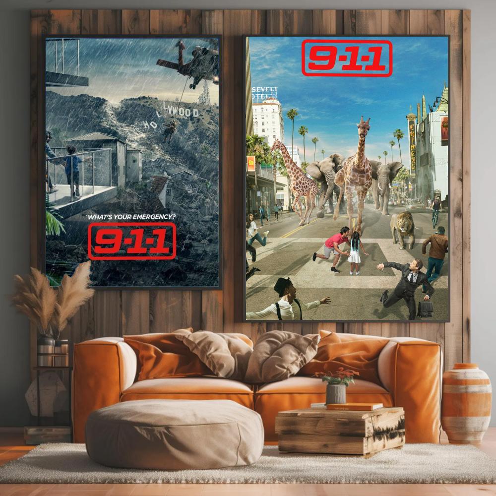 TV-Serie 9-9-1-1-1 Gemälde Kal – Interior Design Tv Room Bewertung und Preis