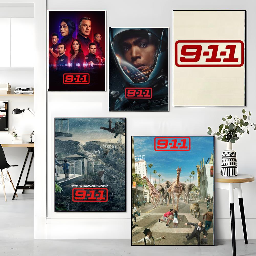 TV-Serie 9-9-1-1-1 Gemälde Kal – Interior Design Tv Room Bewertung und Preis
