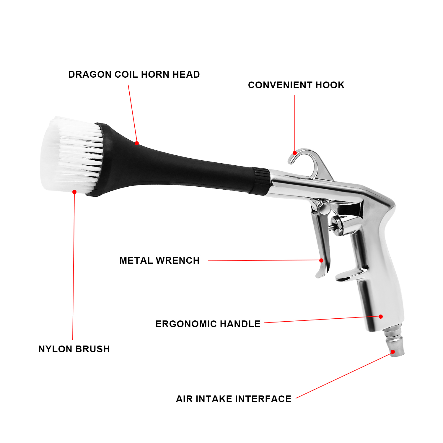 1 Stück Autopflegepistole aus  – Interior Design Tools Bewertung und Preis
